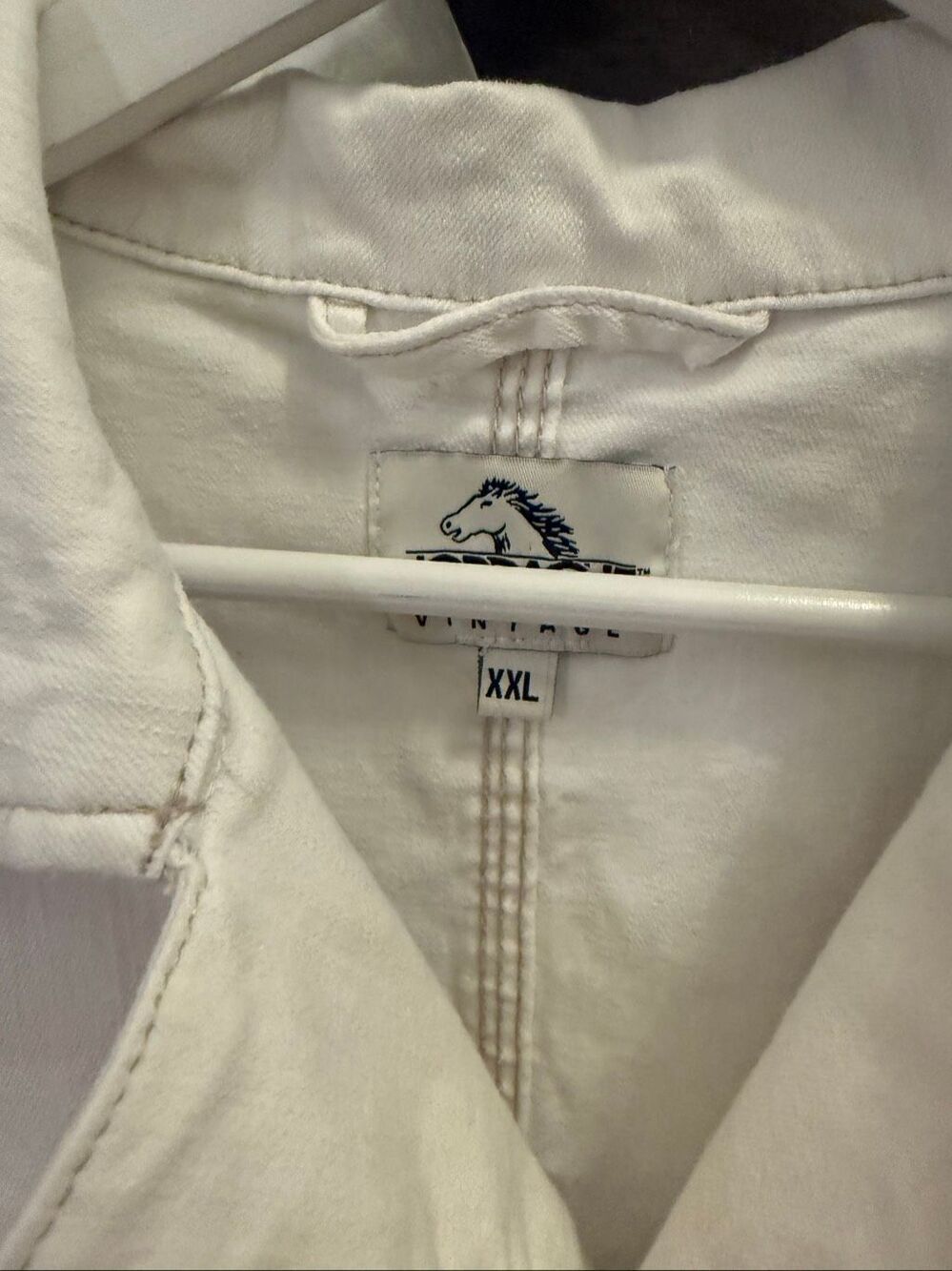 Jordache Vintage White Denim Mechanics Jumpsuit sz XXL EUC - Picture 4 of 11